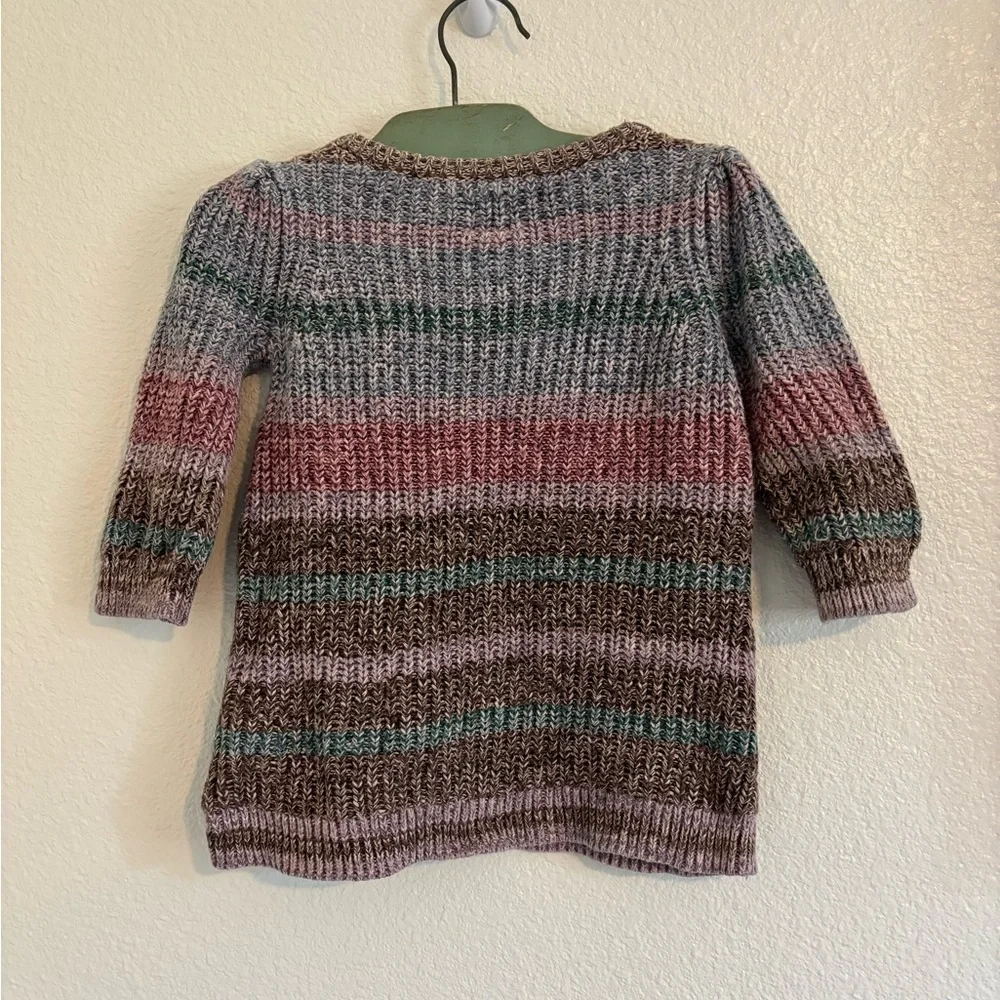 Baby Gap Shaker-Stitch 100% Cotton Knit Dress Size 6-12 Months | colorful |